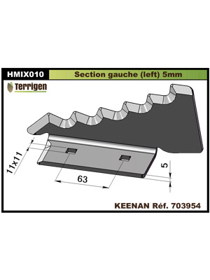 Couteau pour mélangeuse