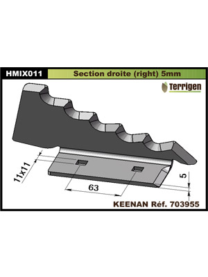Couteau pour mélangeuse