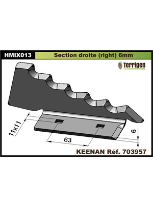 Couteau pour mélangeuse