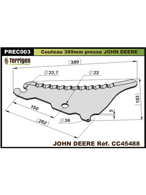 Couteau pour mélangeuse