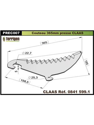 Couteau pour mélangeuse