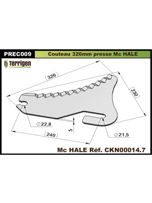Couteau pour mélangeuse