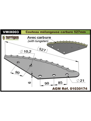 Couteau pour mélangeuse