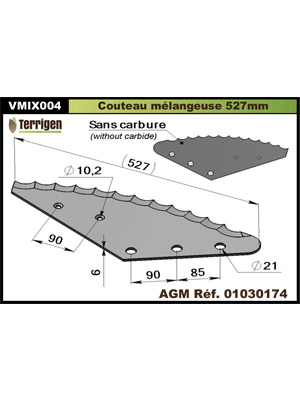Couteau pour mélangeuse