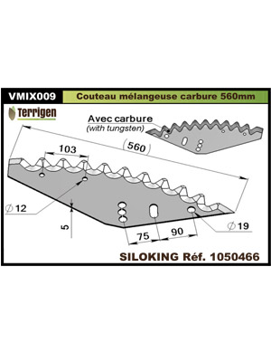 Couteau pour mélangeuse