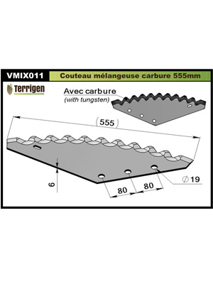 Couteau pour mélangeuse
