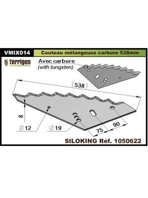 Couteau pour mélangeuse