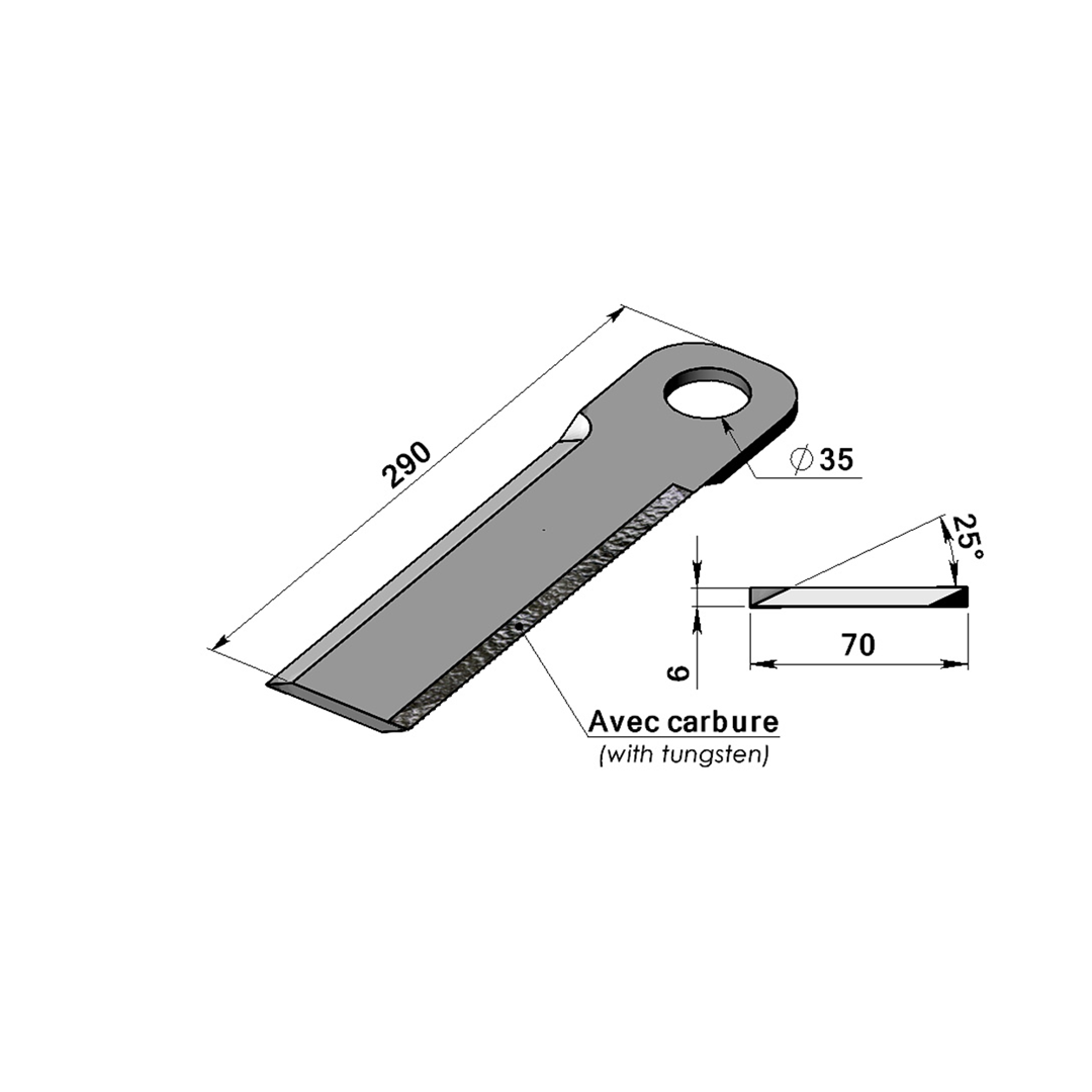 FLEAU CUEILLEUR MAÏS adaptable KRONE- Référence d'origine 27 009 3250