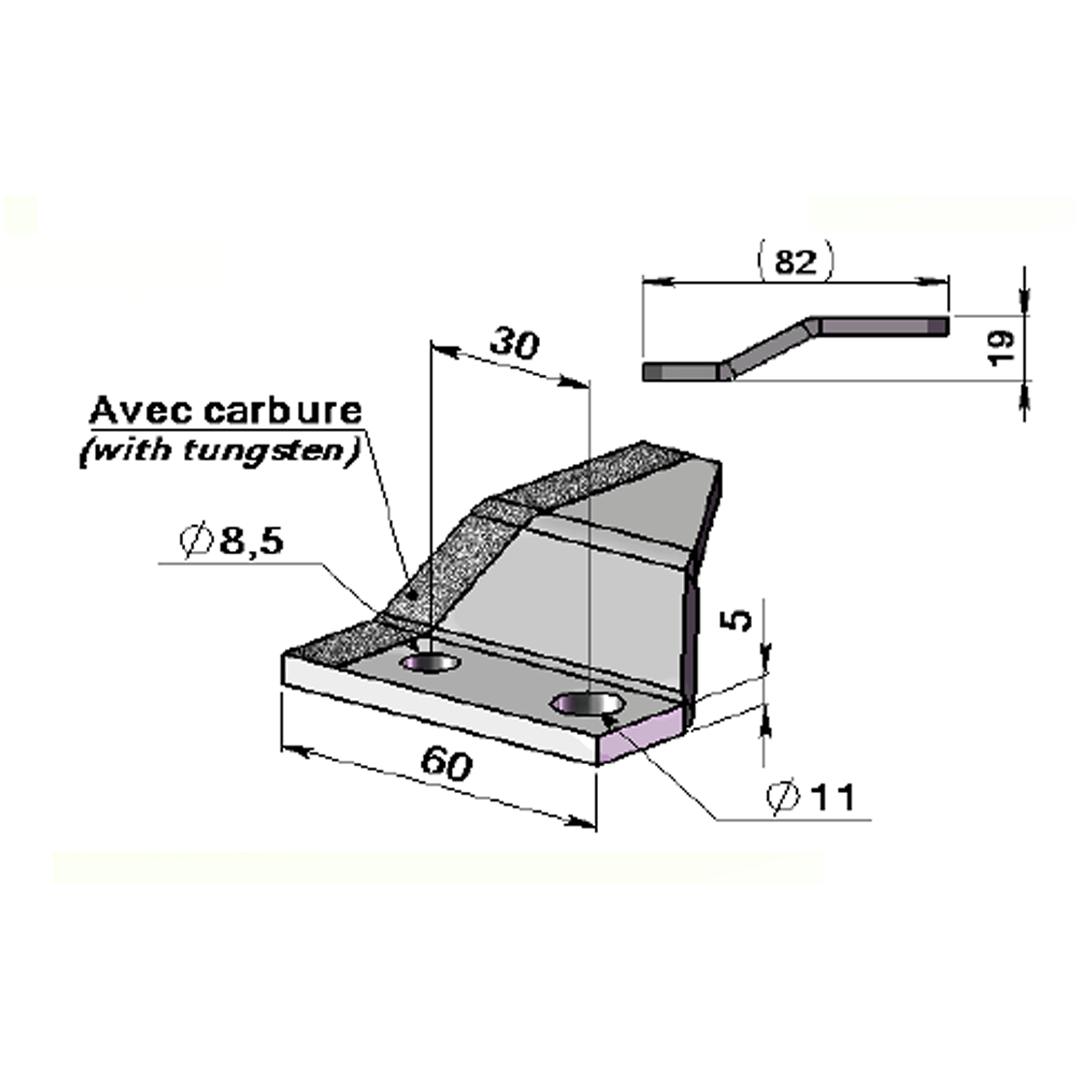Scies pour Ensileuses Adaptable KEMPER - Référence d'origine 67156