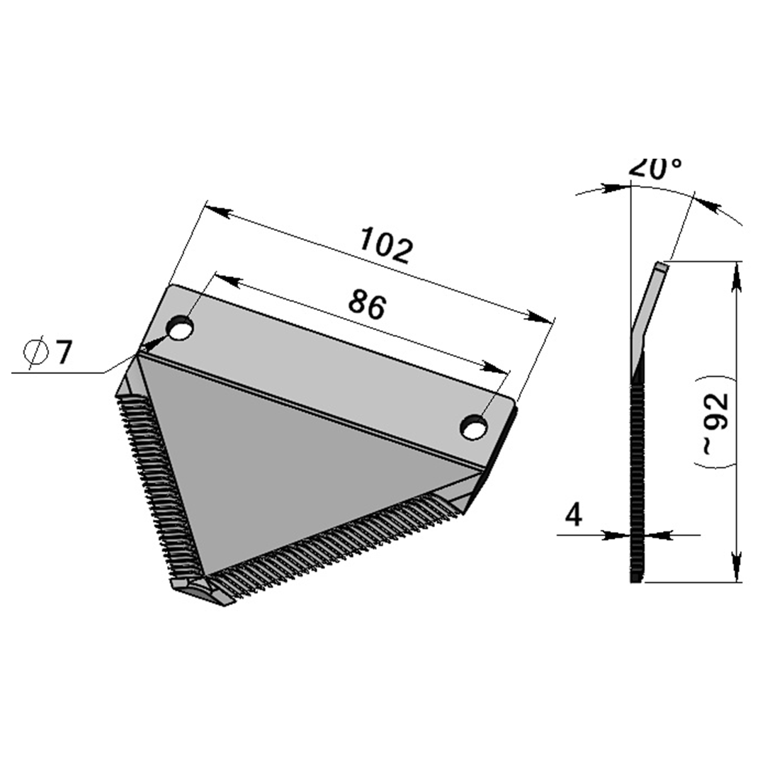 SECTION FINE - PAILLEUSE adaptable LUCAS S201-040