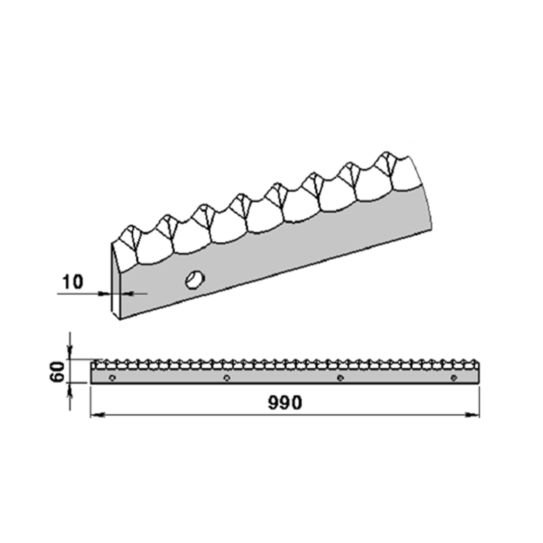 Couteaux pour Mélangeuses Horizontales Adaptable KEENAN -Référence d'origine 701518