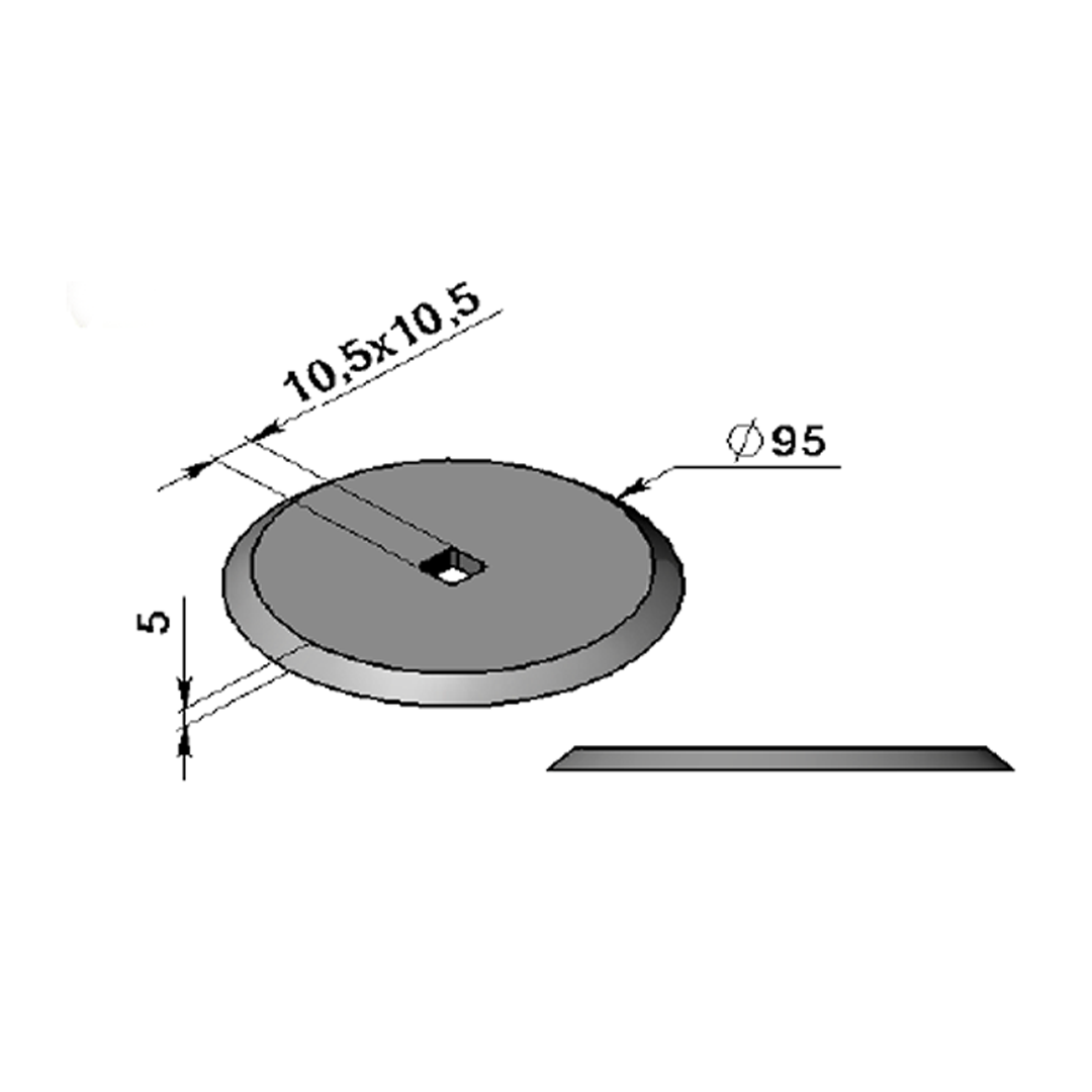 Couteaux pour Mélangeuses Horizontales Adaptable MARMIX-Référence d'origine 16800077