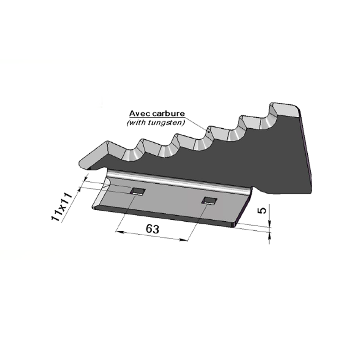 Couteaux pour Mélangeuses Horizontales Adaptable KEENAN -Référence d'origine 703954