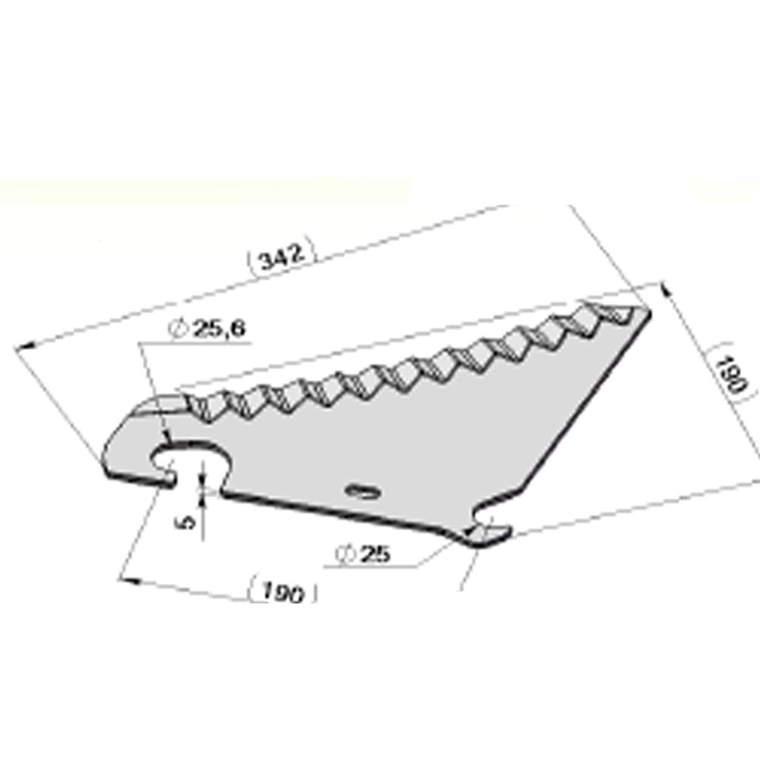 Couteaux pour Autochargeuses et Presses- Adaptable NEW HOLLAND-Référence d'origine 84056426