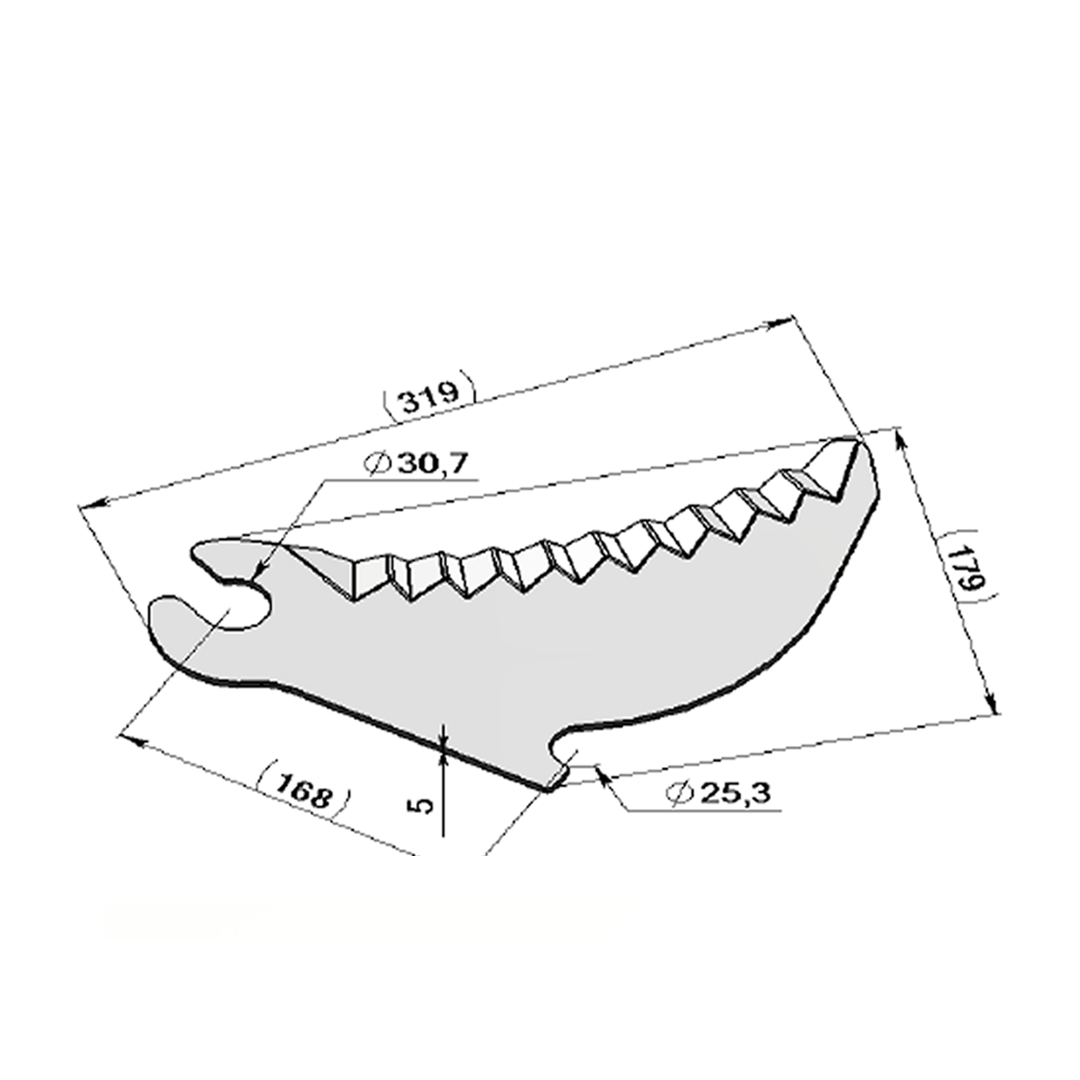 Couteaux pour Autochargeuses et Presses- Adaptable NEW HOLLAND-Référence d'origine 84056505
