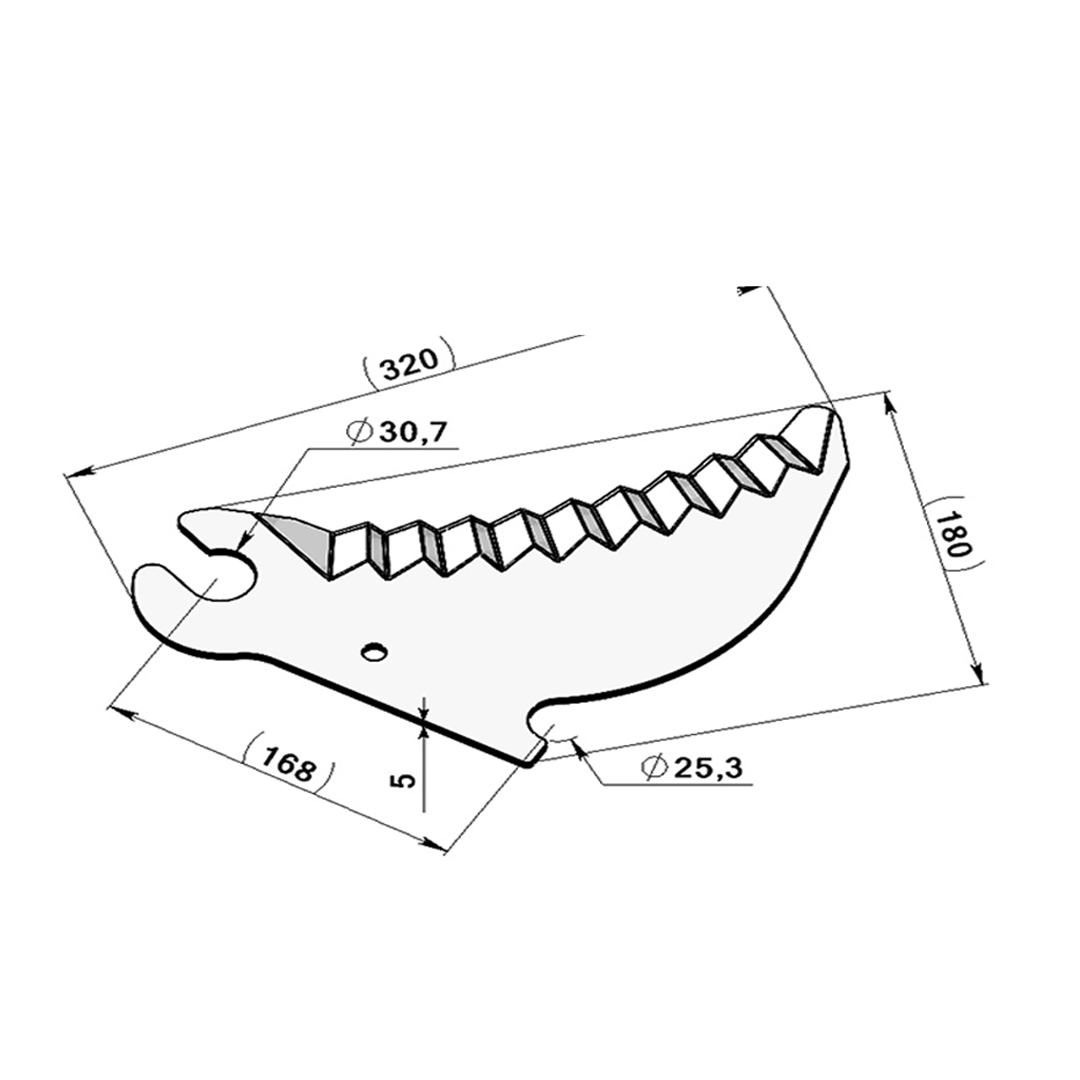 Couteaux pour Autochargeuses et Presses- Adaptable NEW HOLLAND-Référence d'origine 84056505