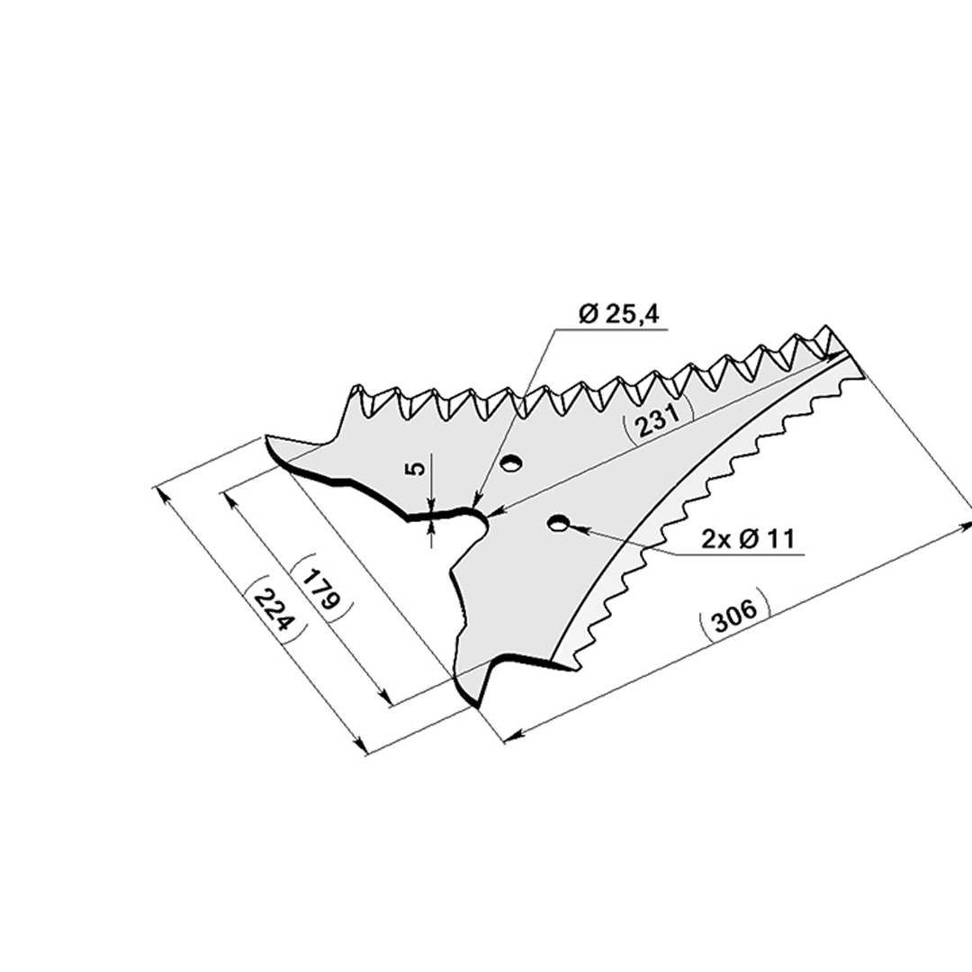 Couteaux pour Autochargeuses et Presses  Adaptable STRAUTMANN- Référence d'origine 504-36-501 (Copie)