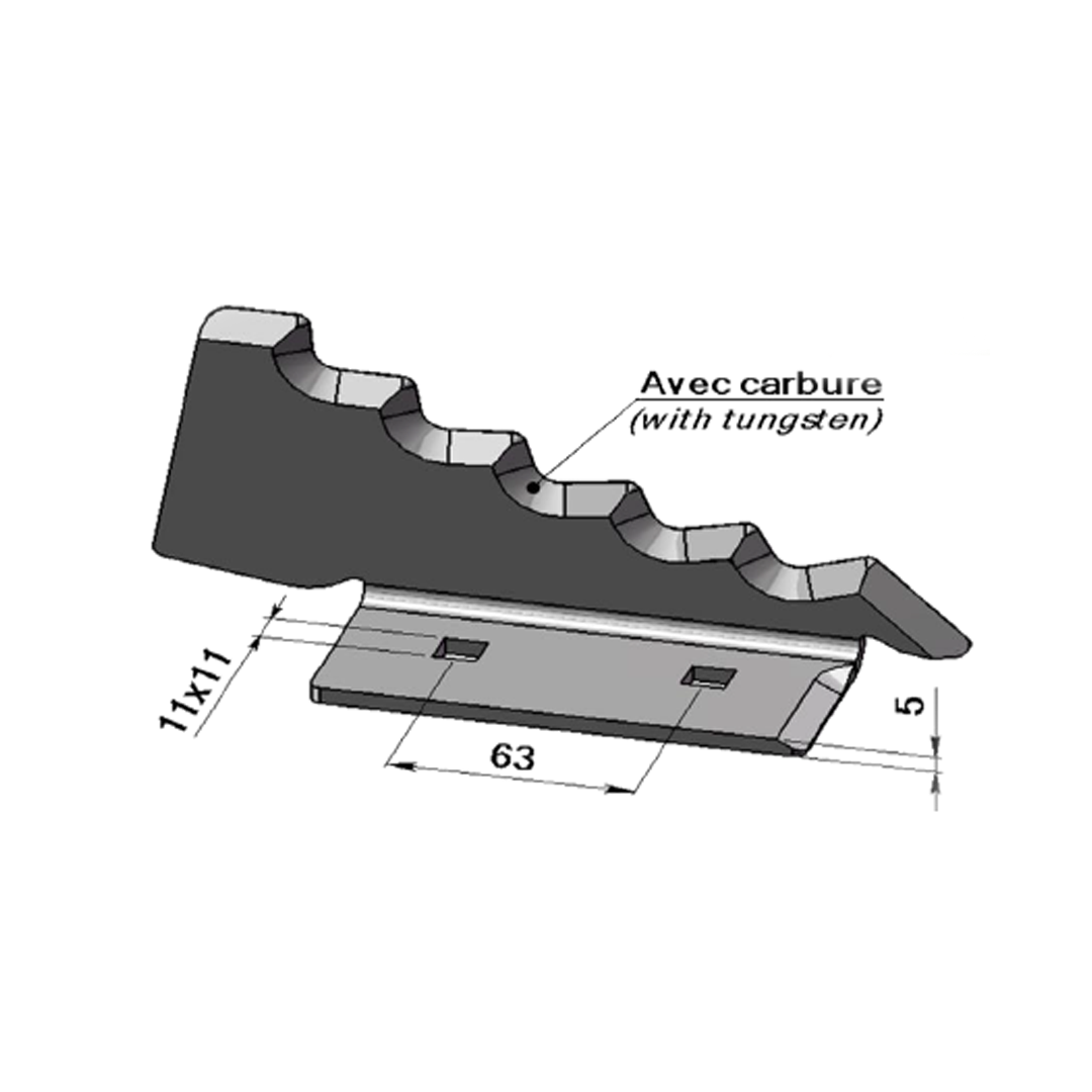 Couteaux pour Mélangeuses Horizontales Adaptable KEENAN -Référence d'origine 703955